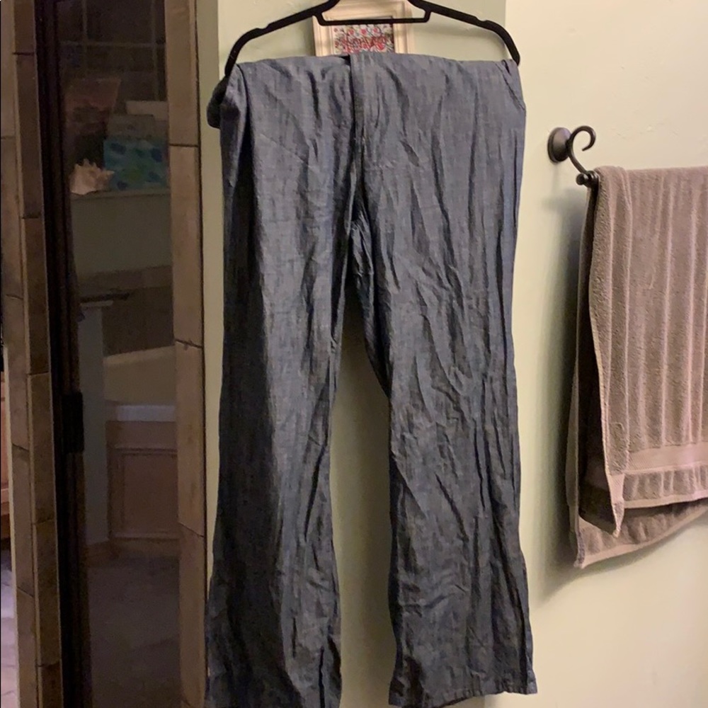 Lane Bryant chambray pant